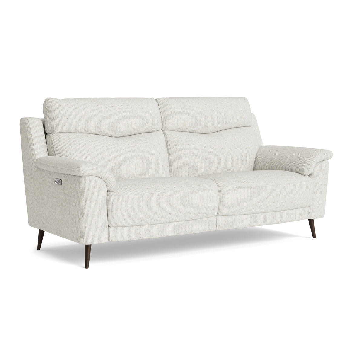 Revel Small 3 Seater Sofa - 2.5 Seater Sofa Compact Fabric — FAB-LKV - 18 FROST, gallery image 1