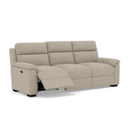 Eldon 3 Seater Power Recliner - 2.5 Seater Sofa 2 Power Recliners Fabric - Power Recliner Power Footrest Headrest & USB — FAB-MIL-120 MINK, gallery image 1