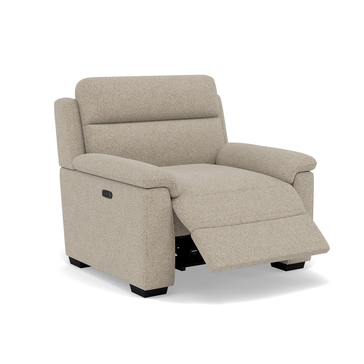 Eldon Recliner Armchair - Power Recliner Chair  Fabric - Power Recliner with USB — FAB-MIL-120 MINK, gallery image 1