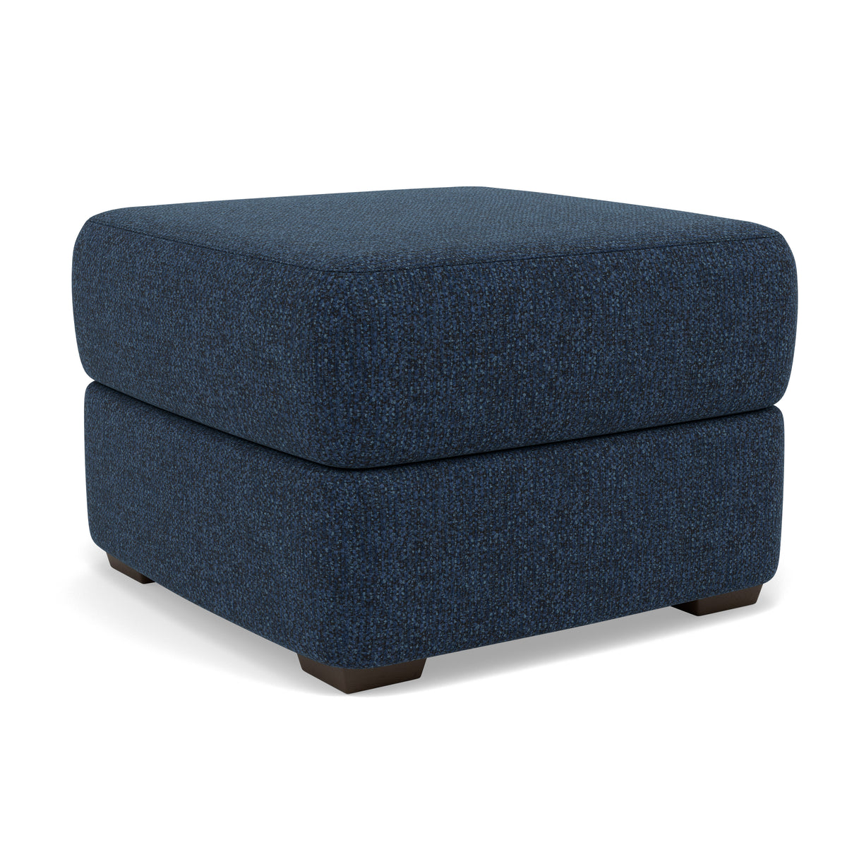 Echo Footstool - Footstool Fabric — FAB-MIL-303 NAVY, gallery image 1