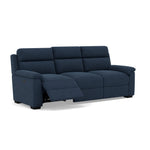 Eldon 3 Seater Power Recliner - 2.5 Seater Sofa 2 Power Recliners Fabric - Power Recliner Power Footrest Headrest & USB — FAB-MIL-303 NAVY, gallery image 1