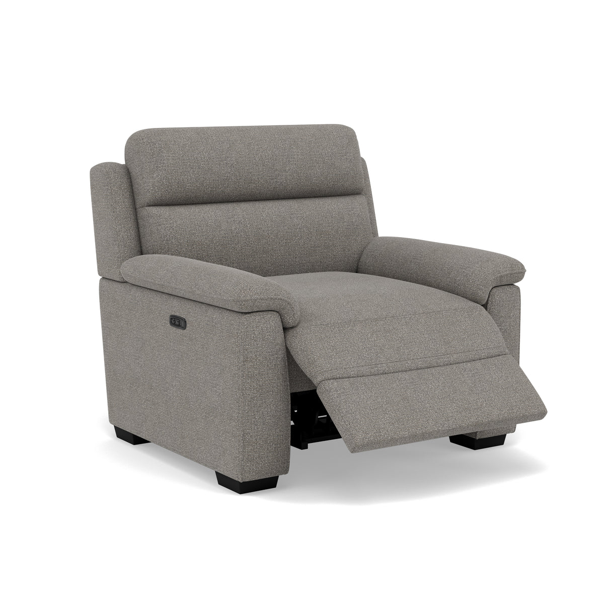 Eldon Recliner Armchair - Power Recliner Chair  Fabric - Power Recliner with USB — FAB-MIL-451 PEWTER, gallery image 1