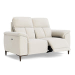 Loma 2 Seater Recliner Sofa - 2 Seater Sofa with 2 Power Recliners USB Fabric - Power Recliner with USB — FAB-NTS - 01 CREAM, gallery image 1