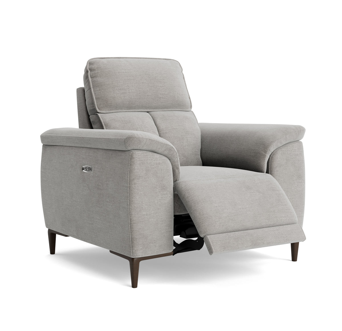 Loma Recliner Armchair - Power Recliner Chair USB Fabric - Power Recliner with USB — FAB-NTS - 11 DOVE, gallery image 1