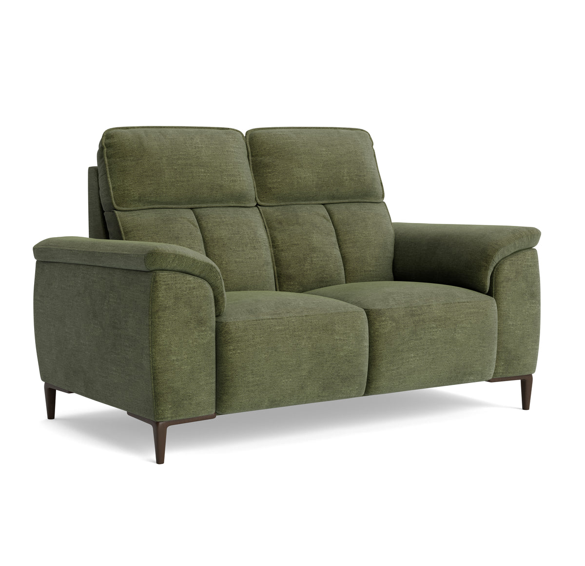 Loma 2 Seater Sofa - 2 Seater Sofa Fabric — FAB-NTS - 16 OLIVE GREEN, gallery image 1