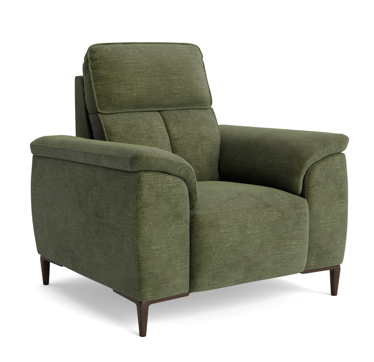 Loma Armchair - Armchair Fabric — FAB-NTS - 16 OLIVE GREEN, gallery image 1