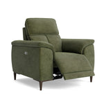 Loma Recliner Armchair - Power Recliner Chair USB Fabric - Power Recliner with USB — FAB-NTS - 16 OLIVE GREEN, gallery image 1