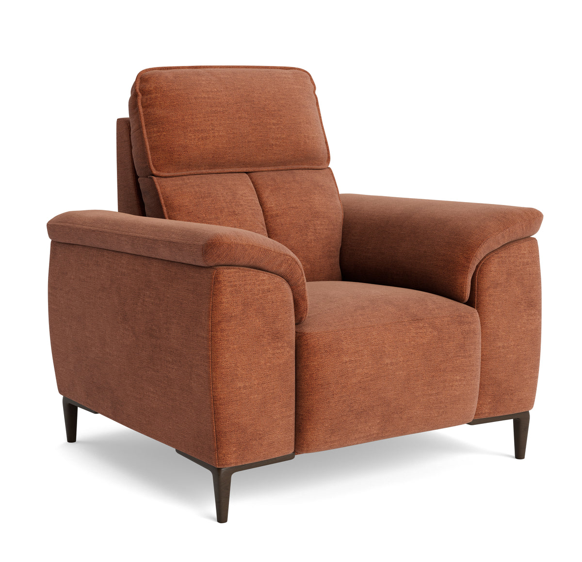 Loma Armchair - Armchair Fabric — FAB-NTS - 17 TERRACOTTA, gallery image 1