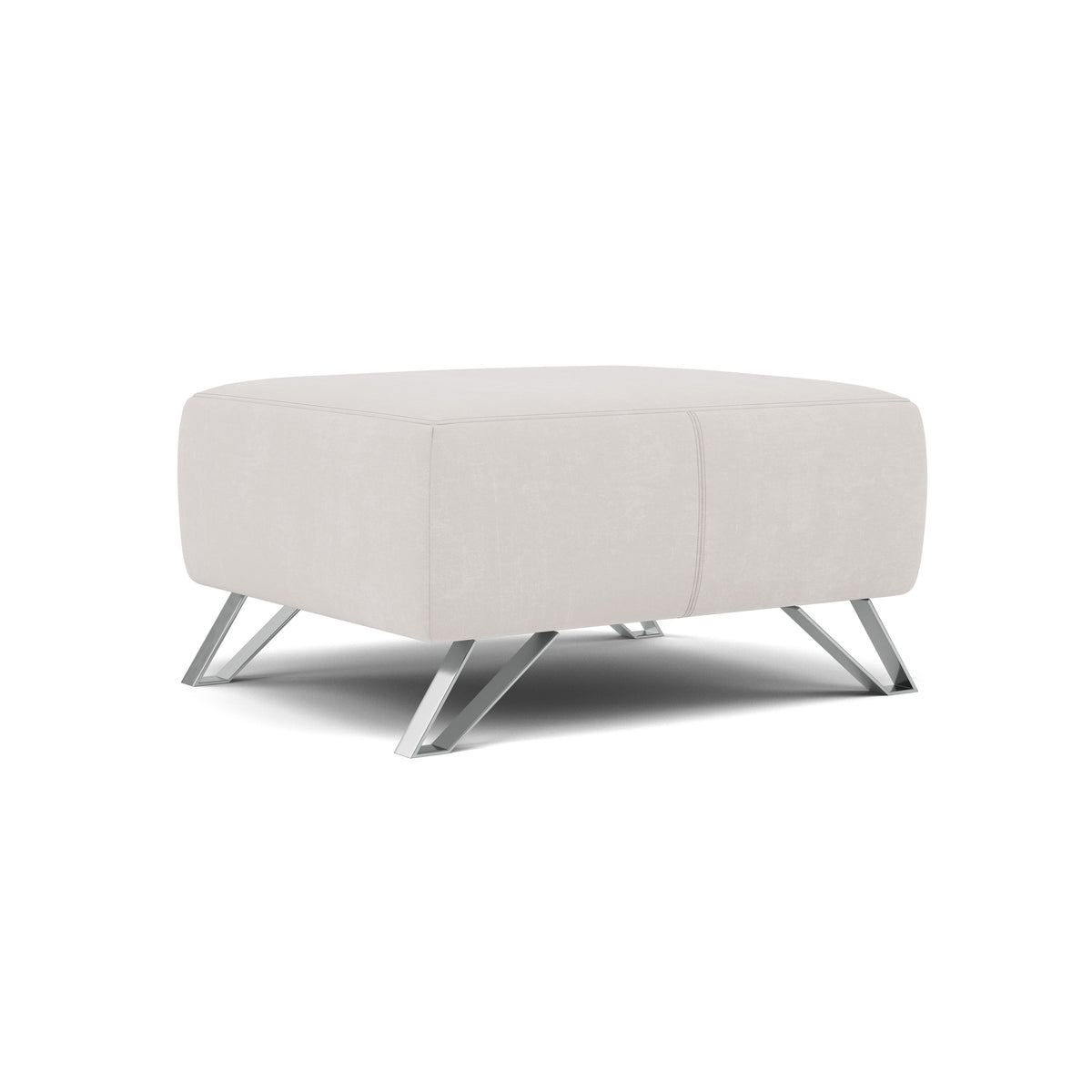 Nicoletti Puccini Footstool - Rectangular Stool ND — Flambe 4310-05 Ghiaccio, gallery image 1