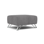Nicoletti Puccini Footstool - Rectangular Stool NA — Fuente FR Anthracite, gallery image 1
