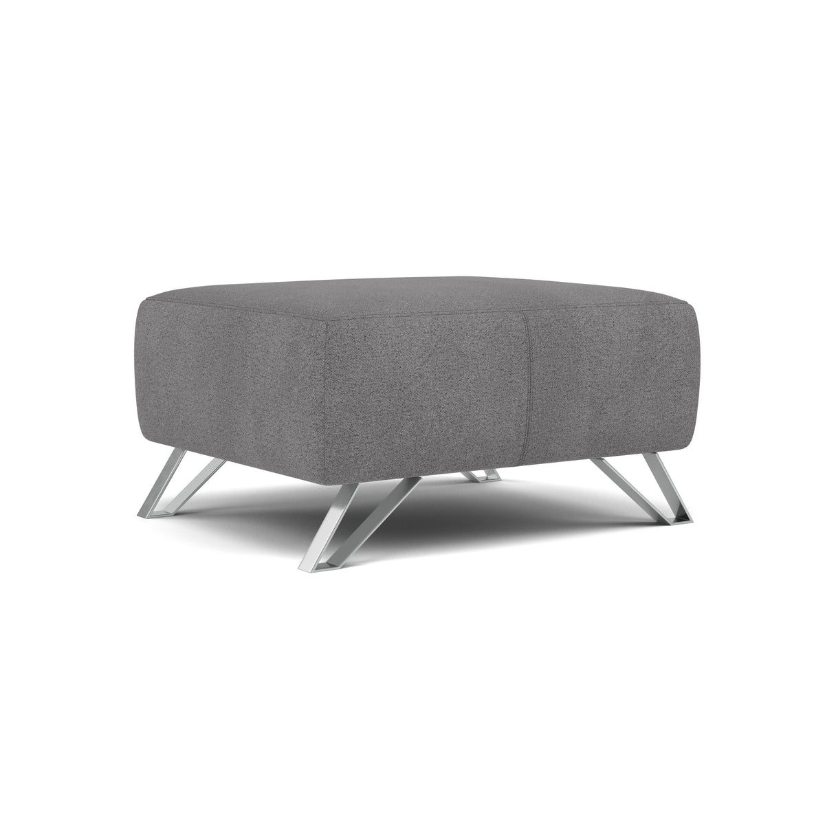 Nicoletti Puccini Footstool - Rectangular Stool NA — Fuente FR Anthracite, gallery image 1