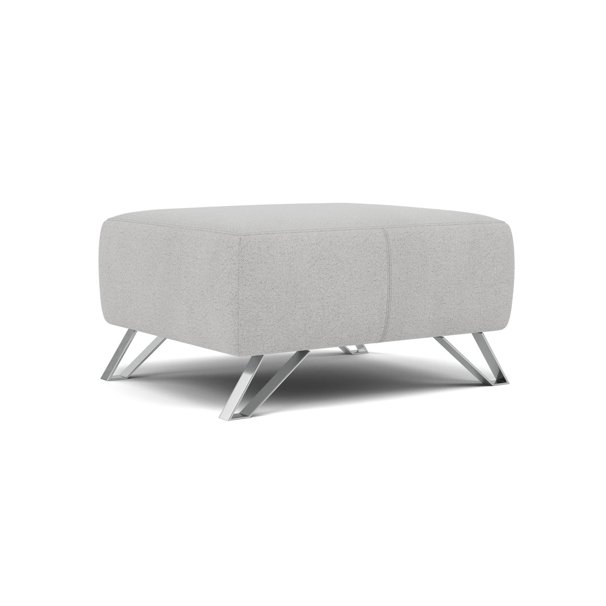 Nicoletti Puccini Footstool - Rectangular Stool NA — Fuente FR Cement, gallery image 1