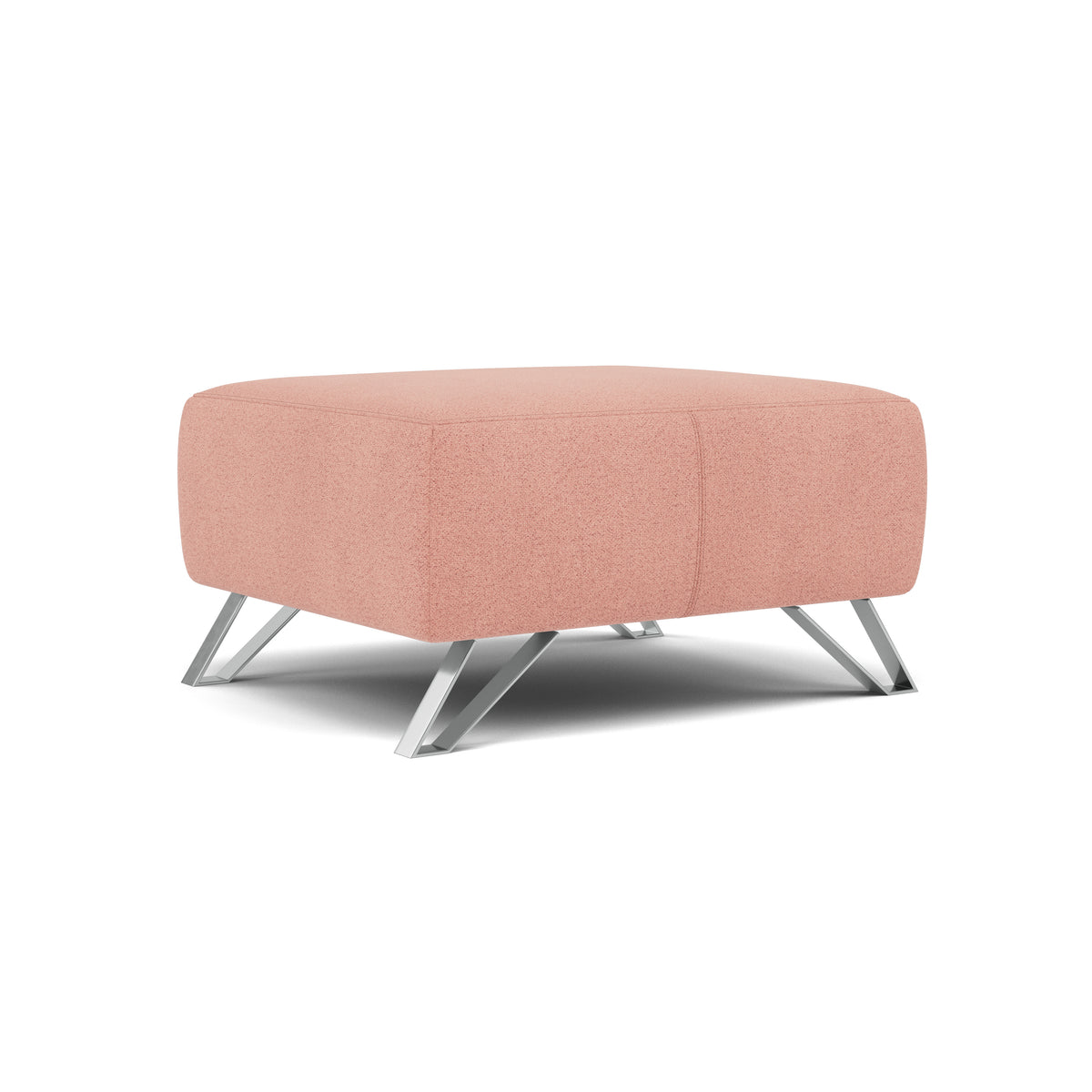 Nicoletti Puccini Footstool - Rectangular Stool NA — Fuente FR Coral, gallery image 1