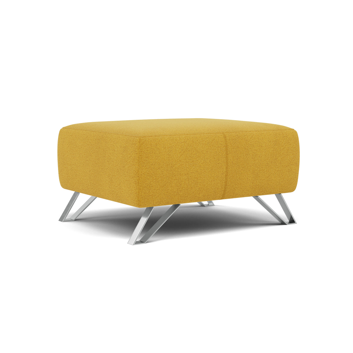 Nicoletti Puccini Footstool - Rectangular Stool NA — Fuente FR Mostaza, gallery image 1