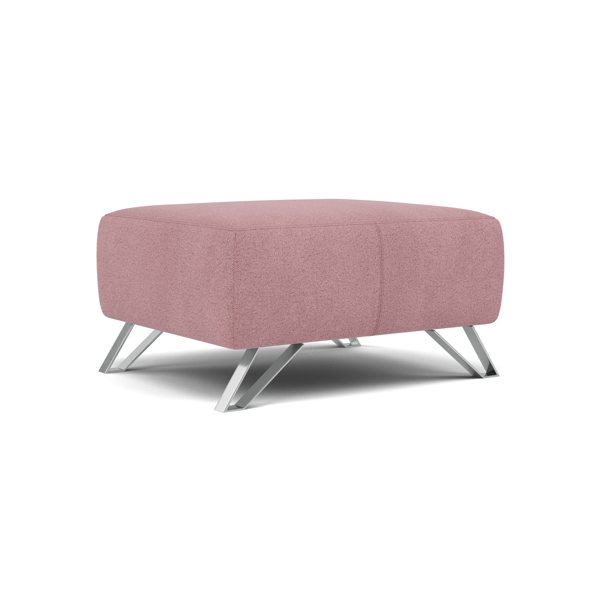 Nicoletti Puccini Footstool - Rectangular Stool NA — Fuente FR Rose, gallery image 1