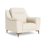 Nicoletti Carmen Armchair - Armchair CB — Feet: Graubraun / Torello PS Bianco 93, gallery image 1