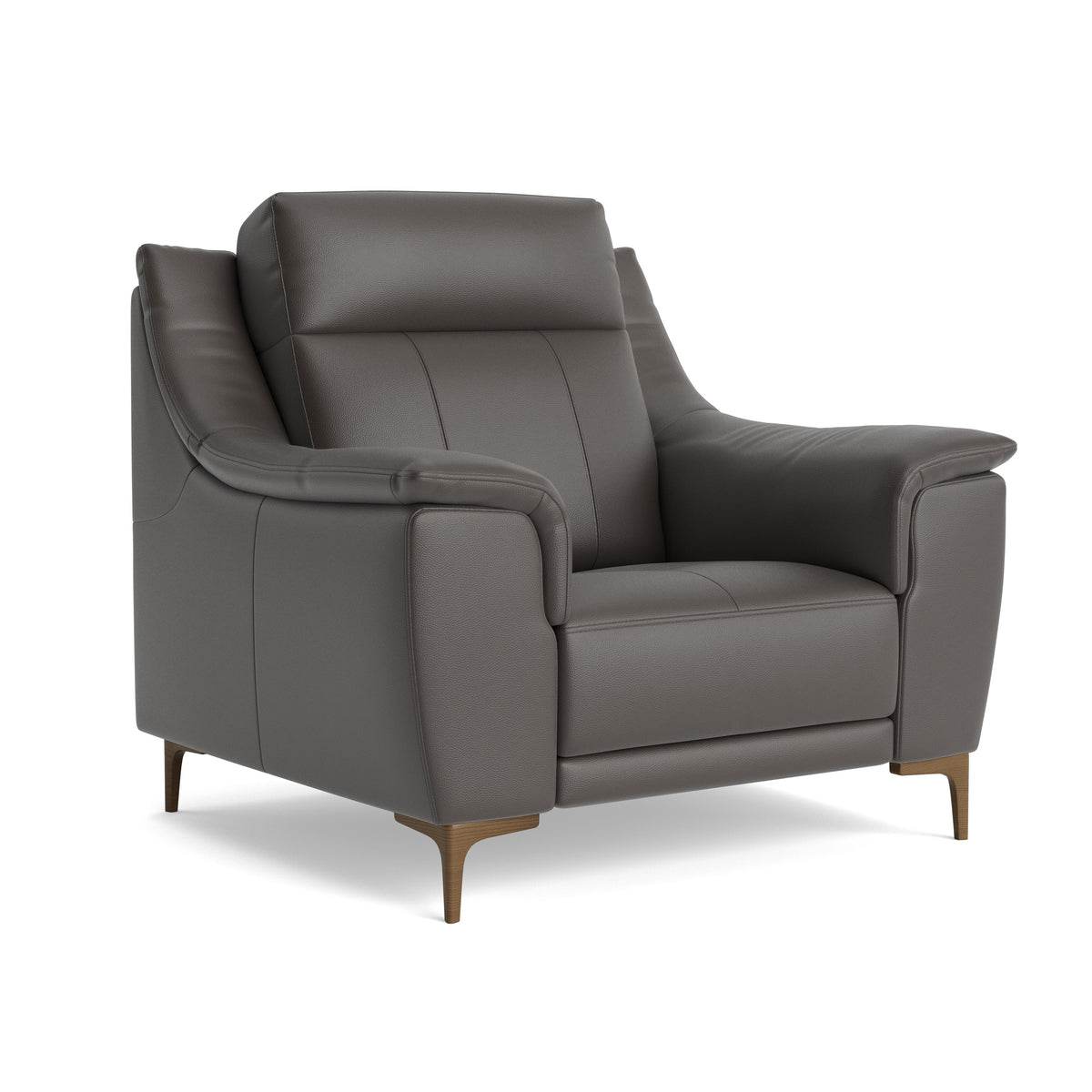 Nicoletti Carmen Armchair - Armchair CB — Feet: Graubraun / Torello PS Grigio Scuro 327, gallery image 1