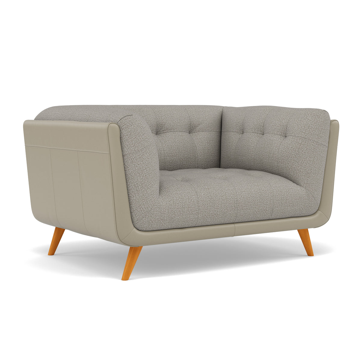 Siena Loveseat - 1.5 Seater Sofa F8 + Cat 60 — Hopsack Dove 70001+Cat 60/23, gallery image 1