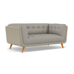Siena 2 Seater Sofa - 2 Seater Sofa F8 + Cat 60 — Hopsack Dove 70001+Cat 60/23, gallery image 1