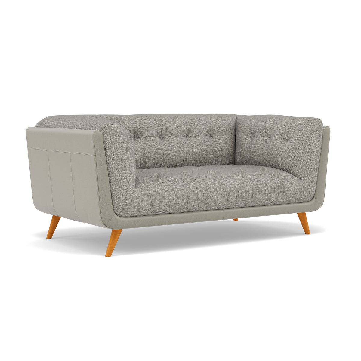 Siena 2 Seater Sofa - 2 Seater Sofa F8 + Cat 60 — Hopsack Dove 70001+Cat 60/28, gallery image 1