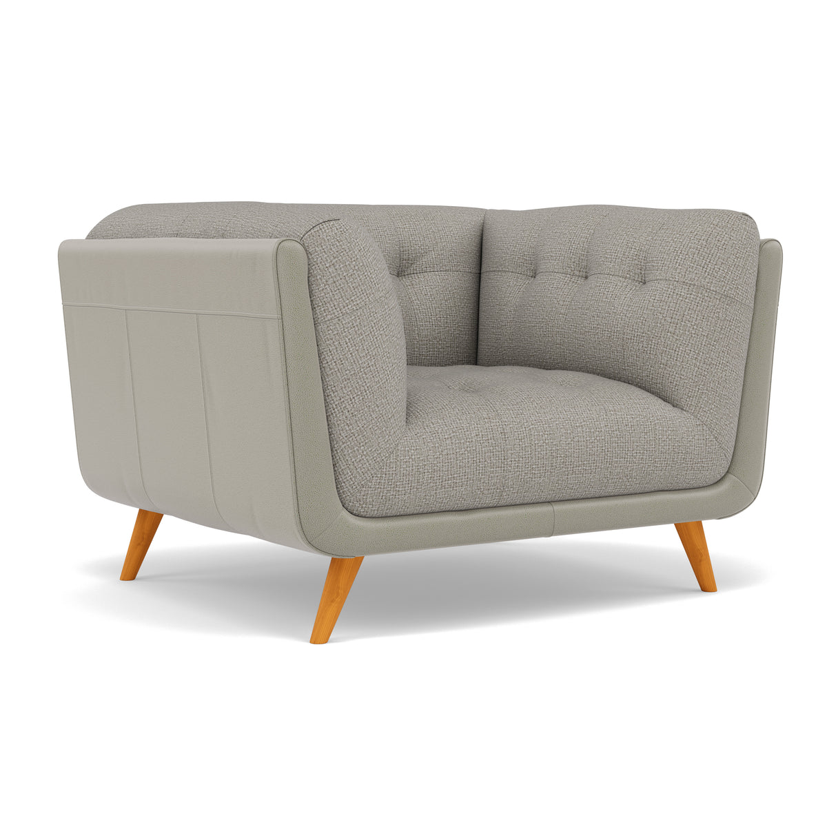 Siena Armchair - Armchair F8 + Cat 60 — Hopsack Dove 70001+Cat 60/28, gallery image 1