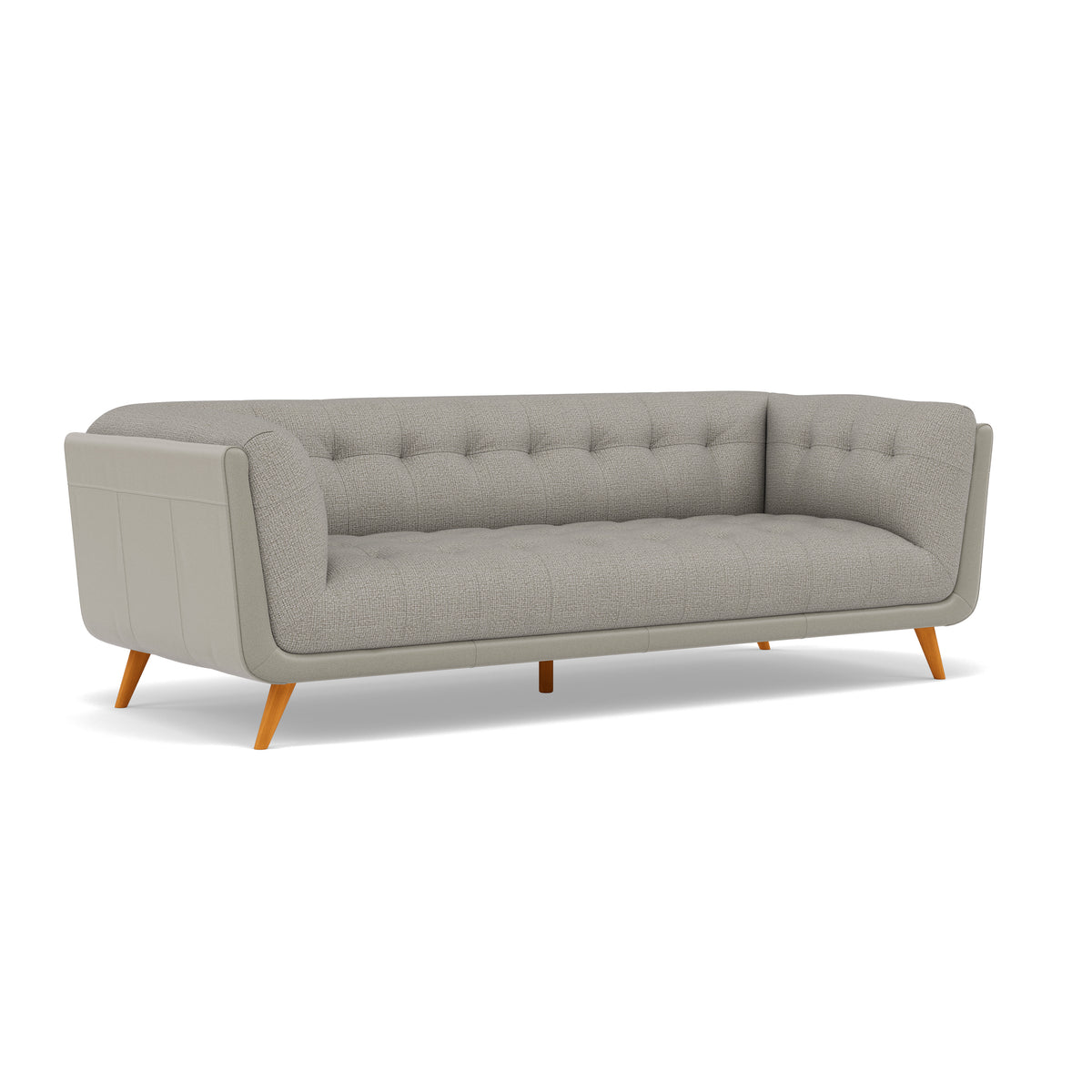 Siena 3 Seater Sofa - 2.5 Seater Sofa F8 + Cat 60 — Hopsack Dove 70001+Cat 60/28, gallery image 1