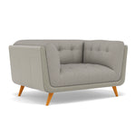 Siena Loveseat - 1.5 Seater Sofa F8 + Cat 60 — Hopsack Dove 70001+Cat 60/28, gallery image 1