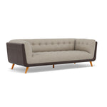Siena 3 Seater Sofa - 2.5 Seater Sofa F8 + Cat 60 — Hopsack Linen 70004+Cat 60/08, gallery image 1