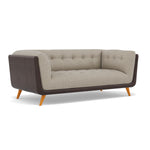 Siena Large 2 Seater Sofa - 2.2 Seater Sofa F8 + Cat 60 — Hopsack Linen 70004+Cat 60/08, gallery image 1