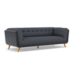 Siena 3 Seater Sofa - 2.5 Seater Sofa F8 + Cat 60 — Hopsack Midnight 70005+Cat 60/24, gallery image 1