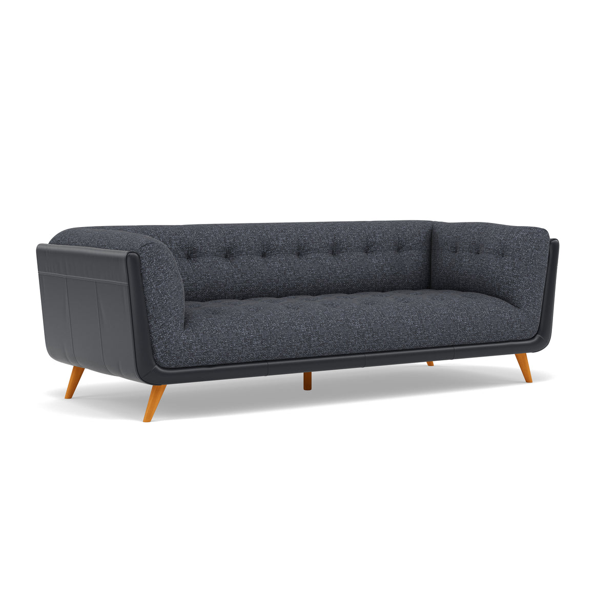 Siena 3 Seater Sofa - 2.5 Seater Sofa F8 + Cat 60 — Hopsack Midnight 70005+Cat 60/24, gallery image 1