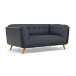 Siena 2 Seater Sofa - 2 Seater Sofa F8 + Cat 60 — Hopsack Midnight 70005+Cat 60/24, gallery image 1