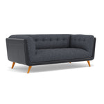 Siena Large 2 Seater Sofa - 2.2 Seater Sofa F8 + Cat 60 — Hopsack Midnight 70005+Cat 60/24, gallery image 1