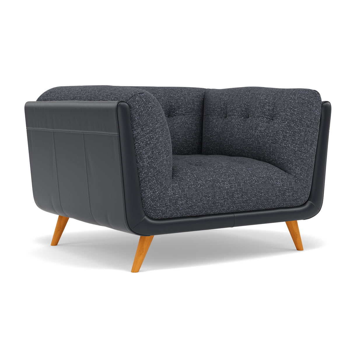 Siena Armchair - Armchair F8 + Cat 60 — Hopsack Midnight 70005+Cat 60/24, gallery image 1