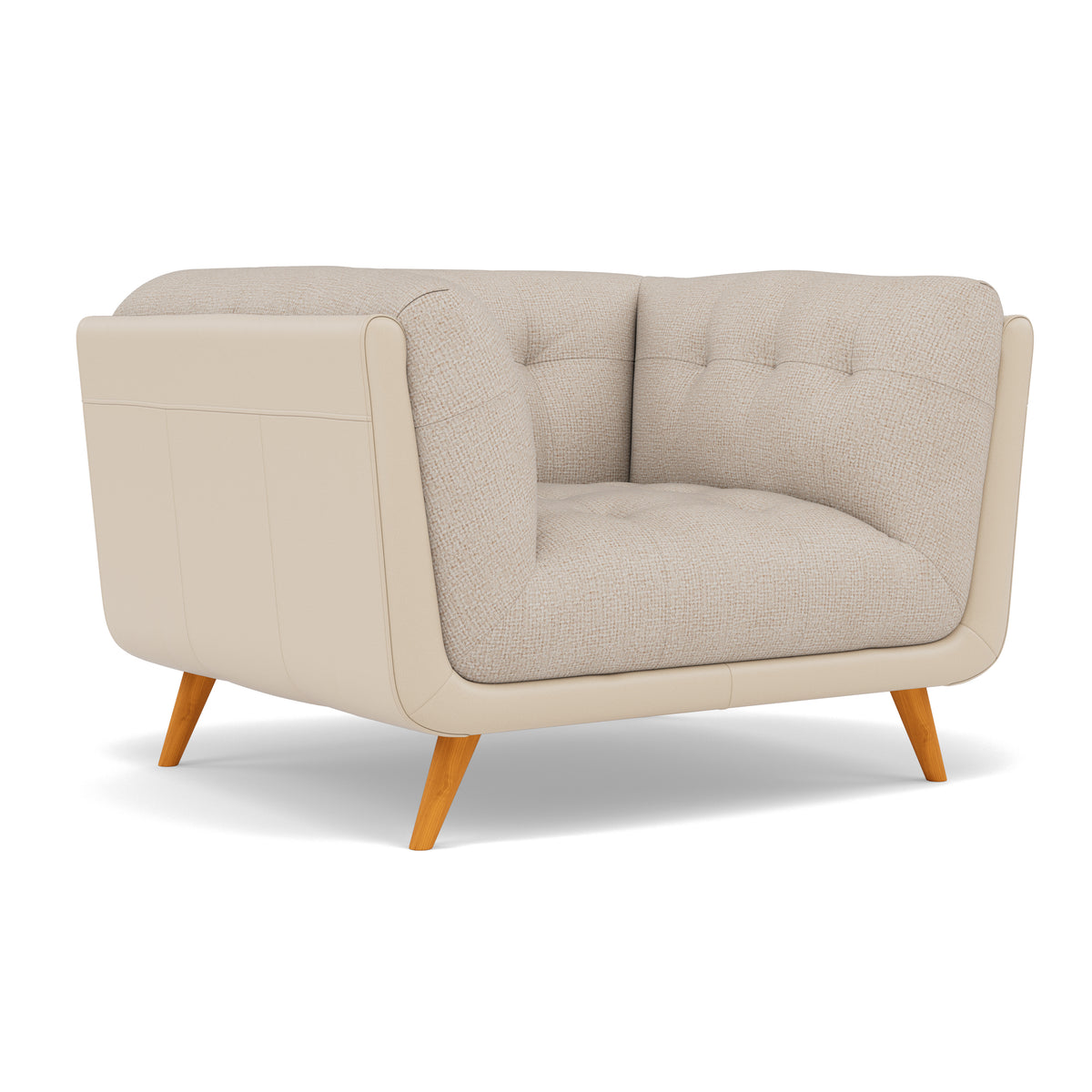 Siena Armchair - Armchair F8 + Cat 60 — Hopsack Natural 70002+Cat 60/05, gallery image 1