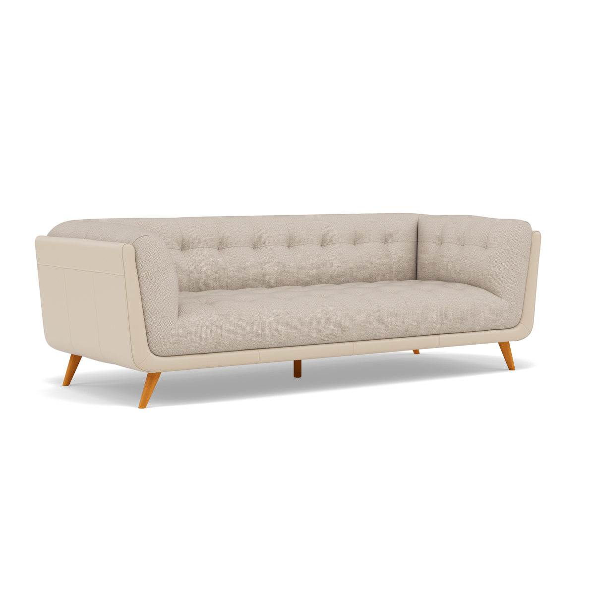 Siena 3 Seater Sofa - 2.5 Seater Sofa F8 + Cat 60 — Hopsack Natural 70002+Cat 60/05, gallery image 1