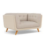 Siena Loveseat - 1.5 Seater Sofa F8 + Cat 60 — Hopsack Natural 70002+Cat 60/05, gallery image 1