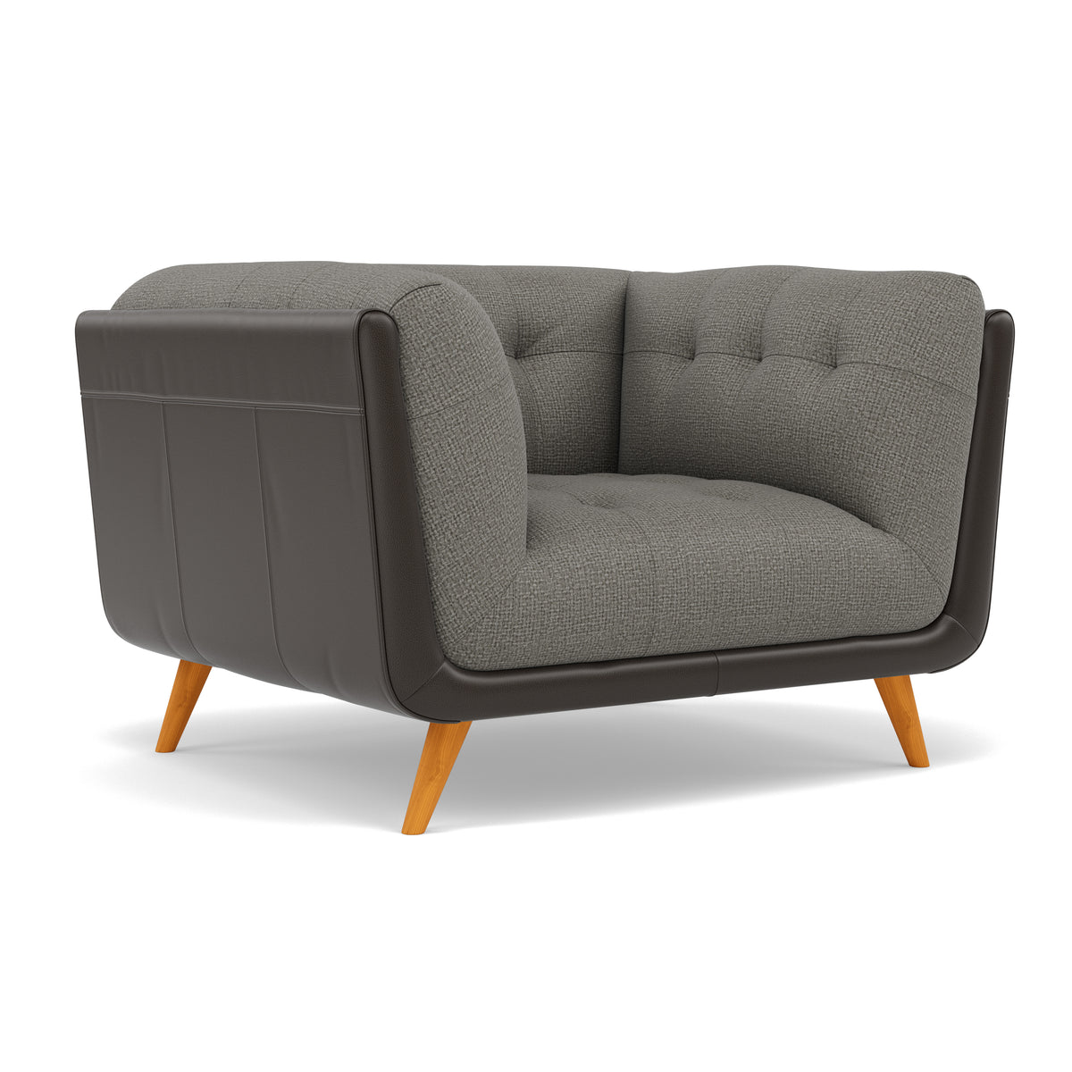 Siena Armchair - Armchair F8 + Cat 60 — Hopsack Platinum 70003+Cat 60/21, gallery image 1
