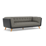 Siena 3 Seater Sofa - 2.5 Seater Sofa F8 + Cat 60 — Hopsack Platinum 70003+Cat 60/25, gallery image 1