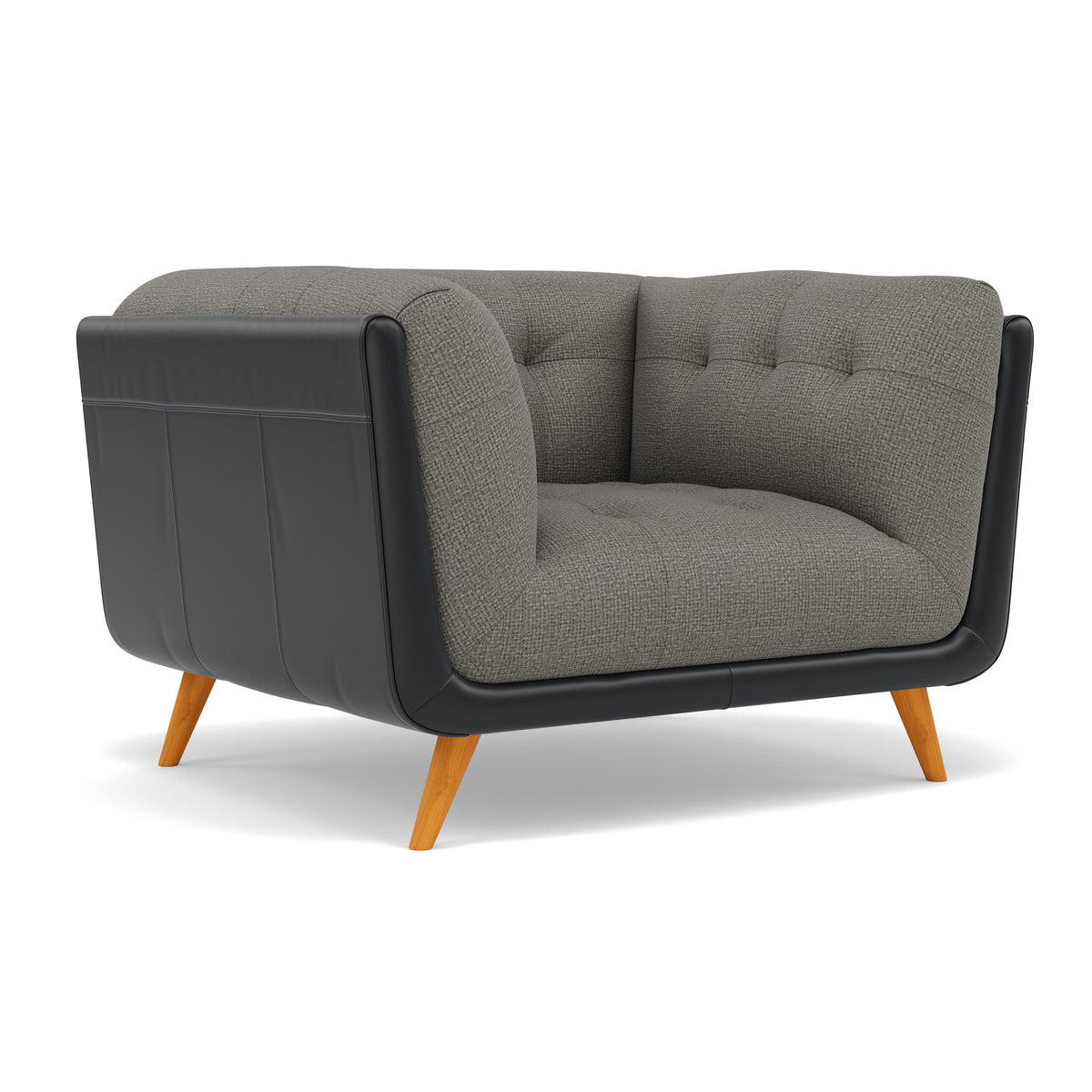 Siena Armchair - Armchair F8 + Cat 60 — Hopsack Platinum 70003+Cat 60/25, gallery image 1