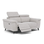 Sparta 2 Seater Recliner Sofa - 2 Str W/ 2 Power Recliner W/ 2 Ratchet Headrest Fabric - Power with Manual Headrest — KB-1280-UK Darwin Silver, gallery image 1