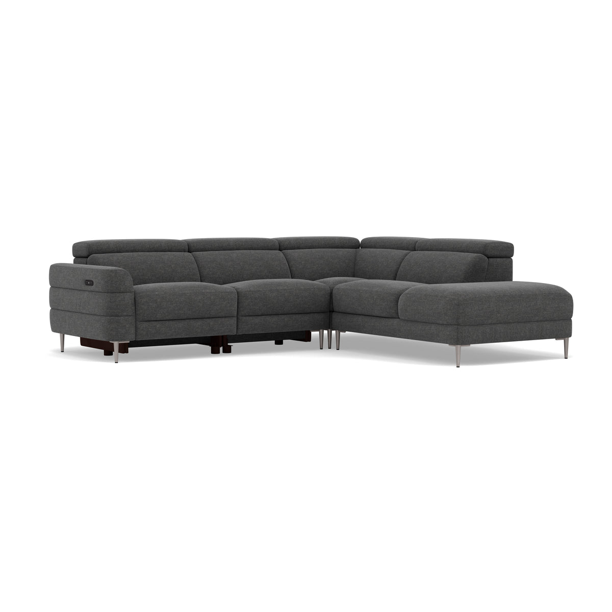 Hoy Corner Sofa - Combination 1 - Left Hand Facing Sofa Corner Group Fabric - Left Hand Facing — KB-1281-UK Darwin Charcoal, gallery image 1