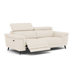 Sparta 3 Seater Recliner Sofa - 3 Str W/ 2 Power Recliner W/ 2 Ratchet Headrest Fabric - Power with Manual Headrest — KB-1285-UK Darwin Ivory, gallery image 1