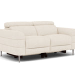 Hoy 2 Seater Sofa - 2 Str Static W/Manual Headrest Fabric — KB-1285-UK Darwin Ivory, gallery image 1