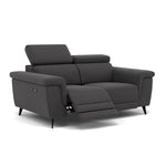 Sparta 2 Seater Recliner Sofa - 2 Str W/ 2 Power Recliner W/ 2 Ratchet Headrest Fabric - Power with Manual Headrest — KB-1295-UK Amigo Coal, gallery image 1