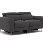 Hoy 2 Seater Sofa - 2 Str Static W/Manual Headrest Fabric — KB-1295-UK Amigo Coal, gallery image 1