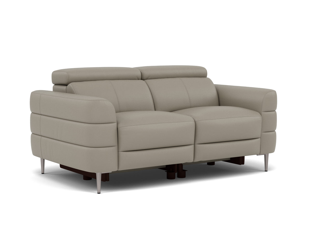Hoy 2 Seater Sofa - 2 Str Static W/Manual Headrest Cat M — M5653 Melbourne Light Grey, gallery image 1