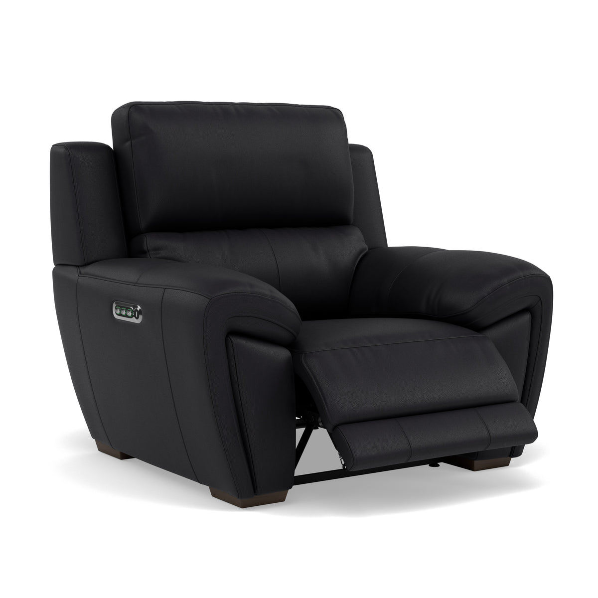 Echo Recliner Armchair - Power Recliner Chair Lumber Support Cat 25S - Power With Power Headrest Footrest Lumbar & USB — NCS-023C BLACK, gallery image 1