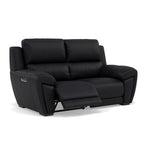Echo 2 Seater Recliner Sofa - 2 Seater 2 Power Recliners Lumber Support Cat 25S - Power With Power Headrest Footrest Lumbar & USB — NCS-023C BLACK, gallery image 1