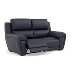 Echo 2 Seater Recliner Sofa - 2 Seater 2 Power Recliners Lumber Support Cat 25S - Power With Power Headrest Footrest Lumbar & USB — NCS-036C NAVY BLUE, gallery image 1